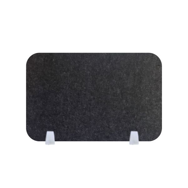 Echo-Less Acoustic Desk Divider 70x50x1.2cm Dark Grey