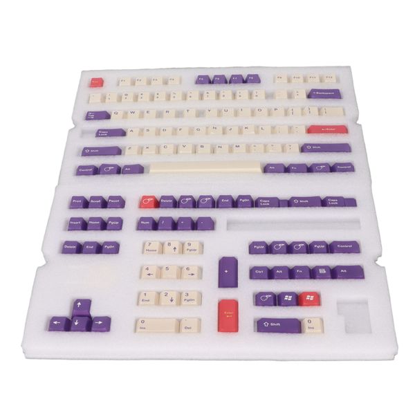 PBT Keycaps Mechanical 128 Key Vivid Plum