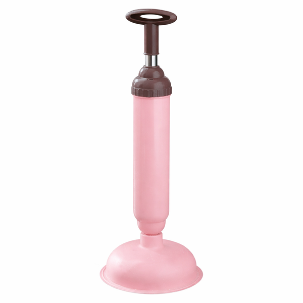 Manual Hand Press Pastel Designed Drain Cleaner Plunger
