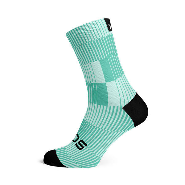 Sox Footwear Slight Turquoise Minimalist Crew Socks