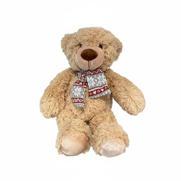Cuddly Plush Winter Bear Toy with Scarf for Kids - 50cm