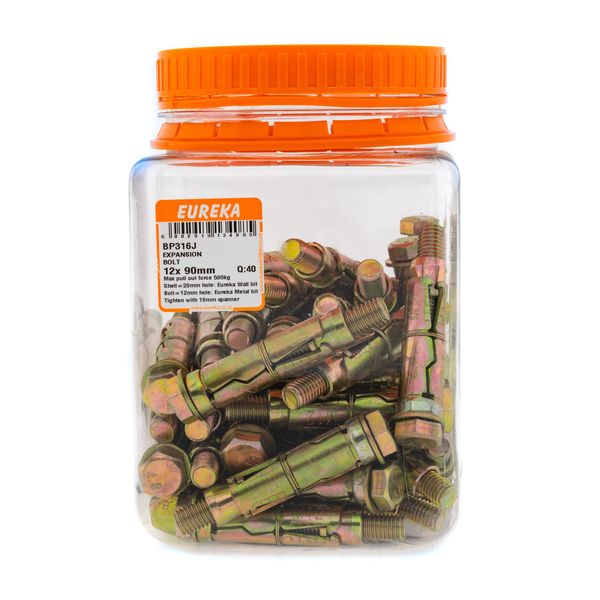 EUREKA Expansion Bolts 12 x 90mm Q:40 BP316J