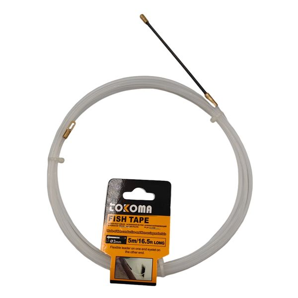 TOKOMA - Fish Tape - Non-Conductive Fiberglass - 5m/16.5ft