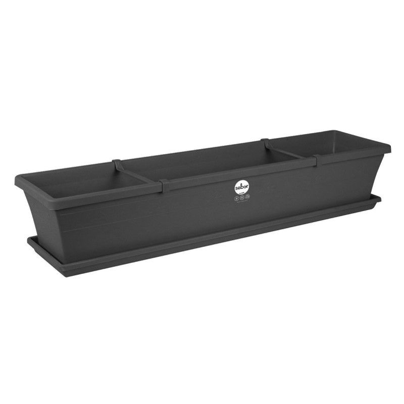Sebor - Sill Planter With Saucer And Clips