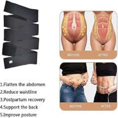 3 in 1 Postpartum Recovery Belly Wrap Set - (Size:XL )