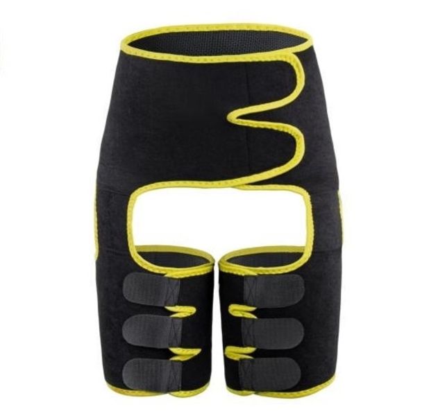Adjustable One Piece Waist Band Black / Yellow Waist Trimmer Body Shaper