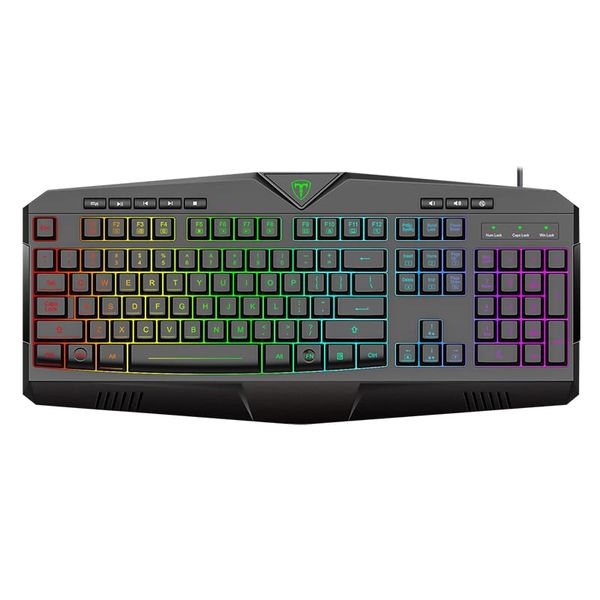 T-Dagger Submarine RGB 105Key Membrane Gaming Keyboard - Black