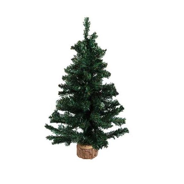 Tabletop Christmas Tree with Wooden Base 45cm (Green) Set of 2