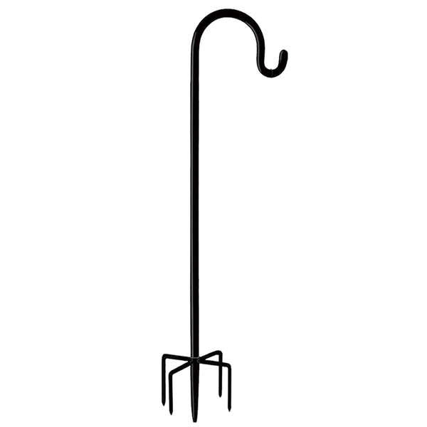 Outdoor Shepherd Hook Bird Feeder Pole Holder