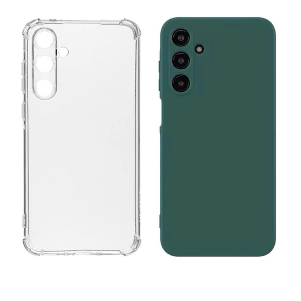 Cover Compatible with Samsung Galaxy A35 Cover + Silicone Cover Compatible with A35