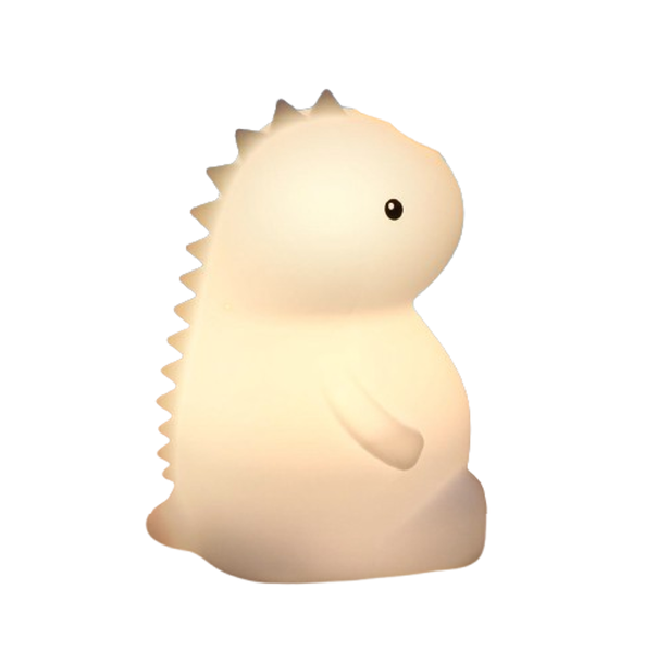 Silicone Dimmable Sitting Dinosaur Night Light Rechargeable for Bedroom