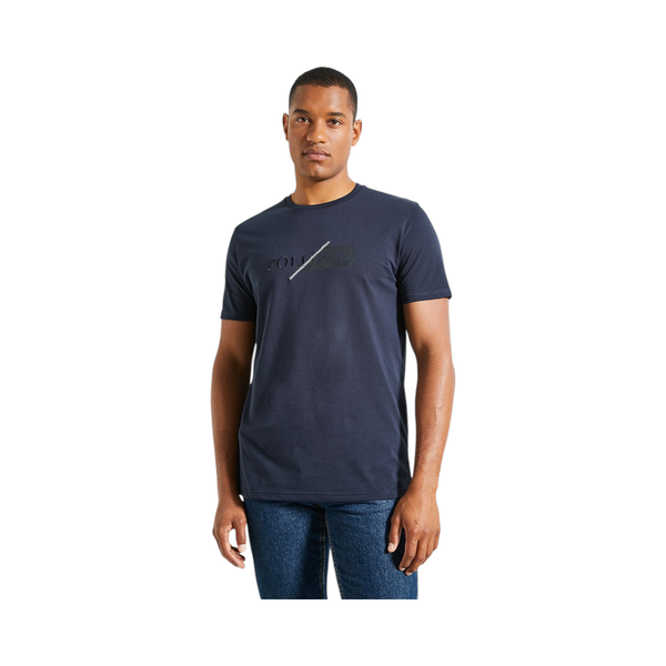 Polo Mens Split Logo Short Sleeve T-Shirt - Navy