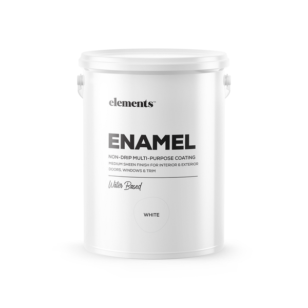 Elements - Enamel Interior &amp; Exterior Non-Drip Wall Paint 5L - Black