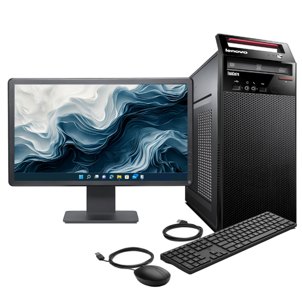 Certified Pre-Owned Lenovo ThinkCentre E73 - Intel Core i3 8GB 256SSD Combo
