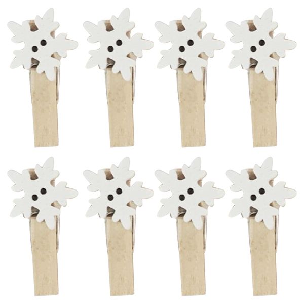 100Pcs Christmas Patch Mini Wooden Environmentally Friendly Cartoon Patch W