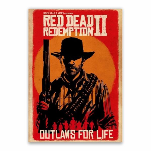 Red Dead Outlaws Poster - A1