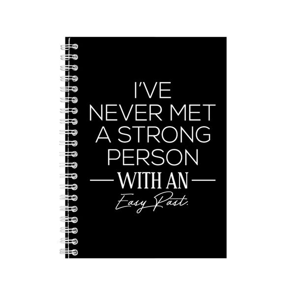 Easy A5 Notebook Spiral Lined Motivational Sayings Graphic Notepad Gift 204