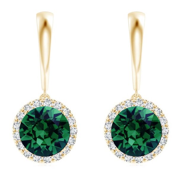 Swarovski Emerald Crystal Gold image