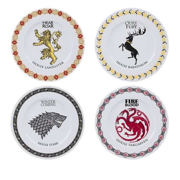Game Of Thrones Houses Set Of 4 Plates (Parallel Import)