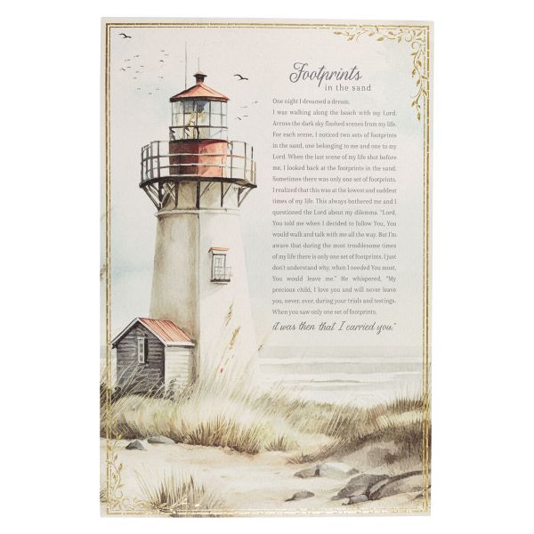1000 Piece Cardboard Puzzle - Footprints, Lighthouse