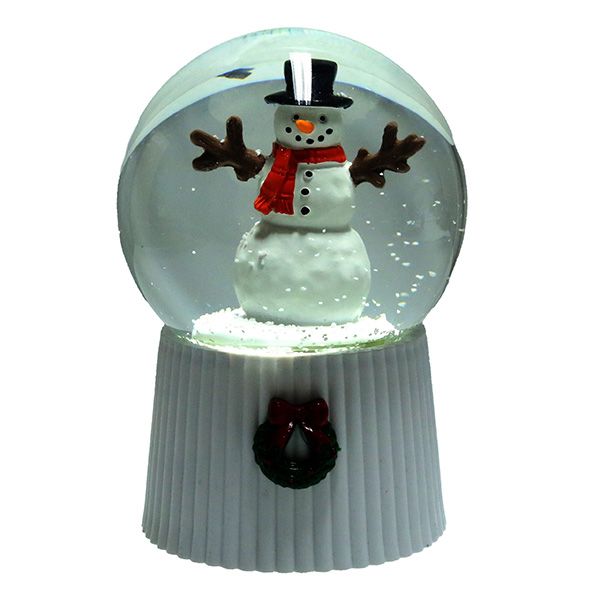 Snowman Design - LED Christmas Waterball with Music