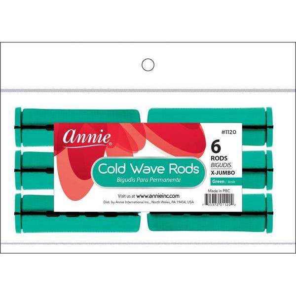 Annie Cold Wave Rod X-Jumbo 6Ct Green- 2 Pack