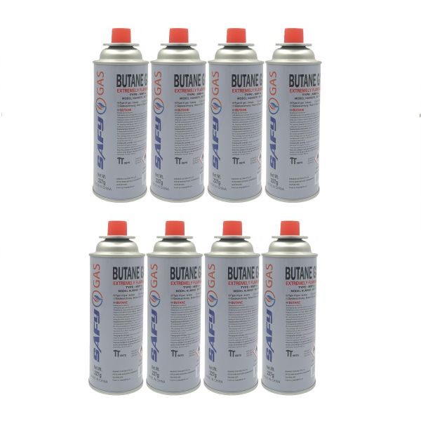 SAFY GAS Butane Canisters 8packsx227g MGT-230