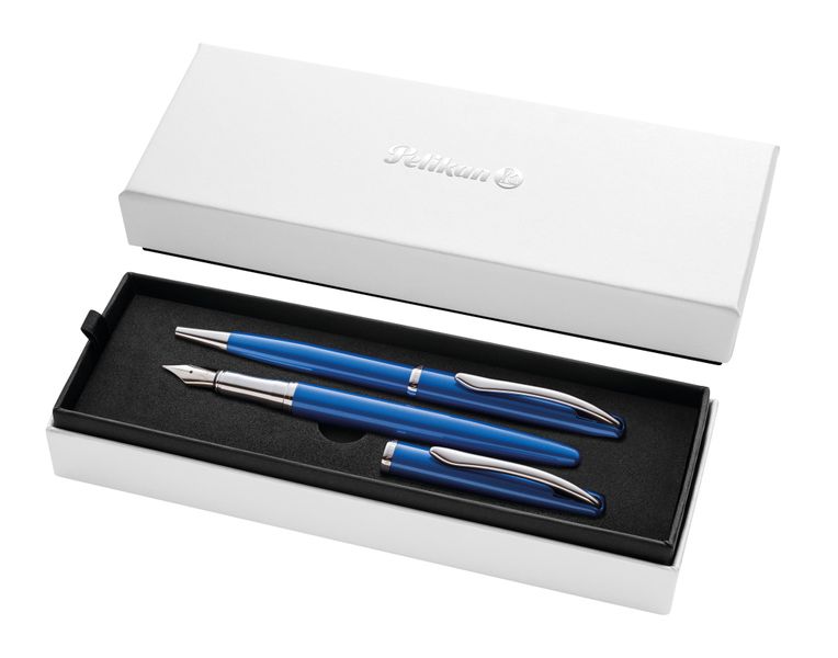Pelikan fountain &amp; ballpoint pen Jazz Noble Elegance Saphire Blue