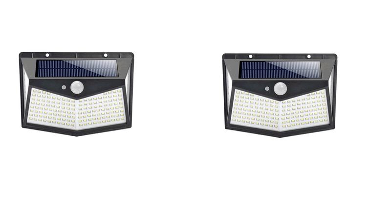2PCS 30W 212 LED Solar Powered Outdoor Wall Light -FO-TA002
