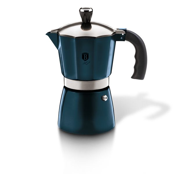Berlinger Haus 6 Cup Aluminium Coffee Maker - Aquamarine