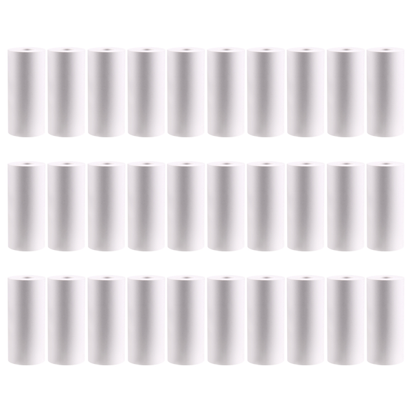 57X25Mm Thermal Paper 30 Rolls White