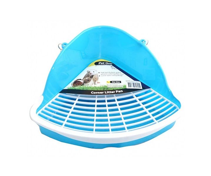 Large Rabbit Litter Pan - Green (34.2 x 26.2 14.5cm)