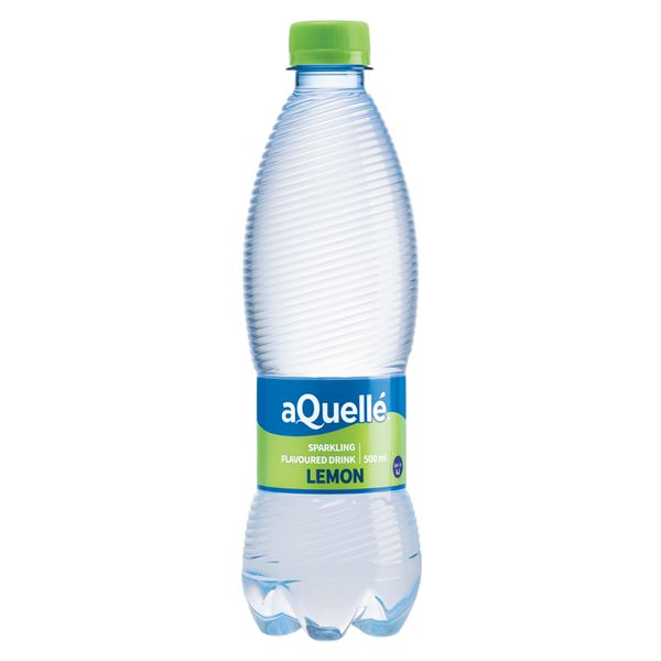 aQuelle - Lemon Flavoured Sparkling Drink - 6 x 500 ml