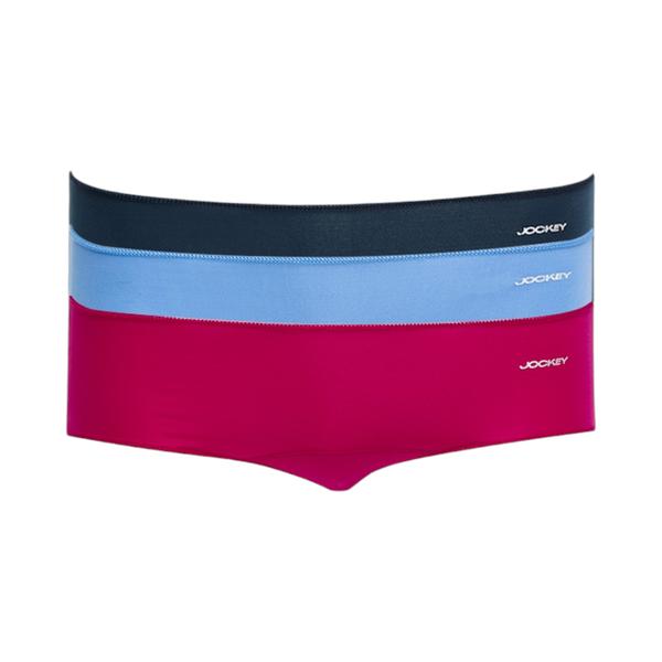 Jockey NPL Knicker Shorts Navy/Blue/Cerise - 3 Pack