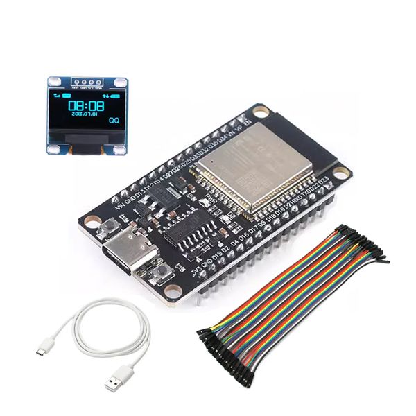 ESP32 Dev Board CH340 Type-C with 0.96 inch OLED DuPont Cable Kit