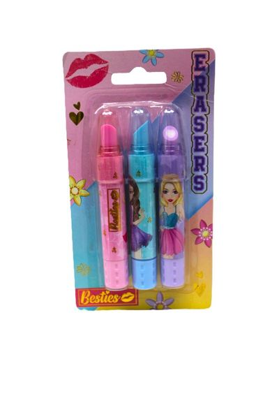 Besties Lipstick Erasers on Blister -Blindbox