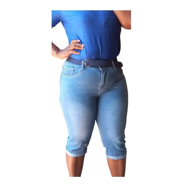 Butterfly Embroidery Mid Wash Jeans