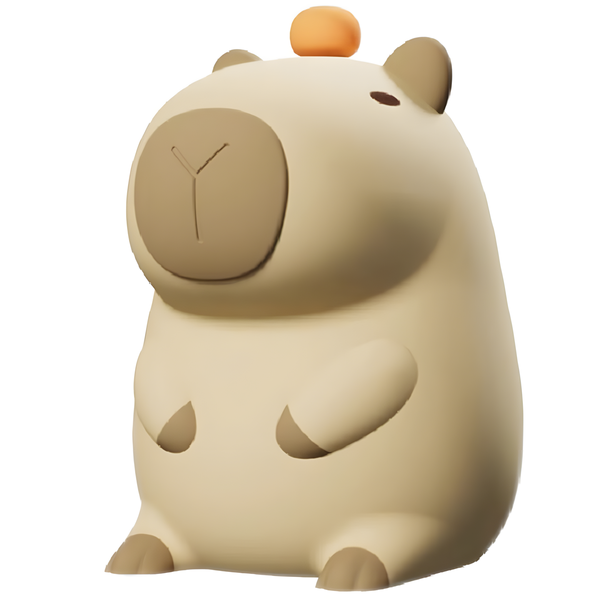 Capybara Night Light Children's Gift USB Rechargeable Silicone Lamp