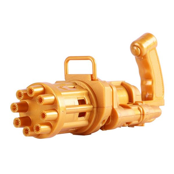 Gatling Gun Automatic Bubble Machine Maker Toy - Gold