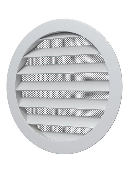 Aluminium ventilation grille 150mm with stainless steel net