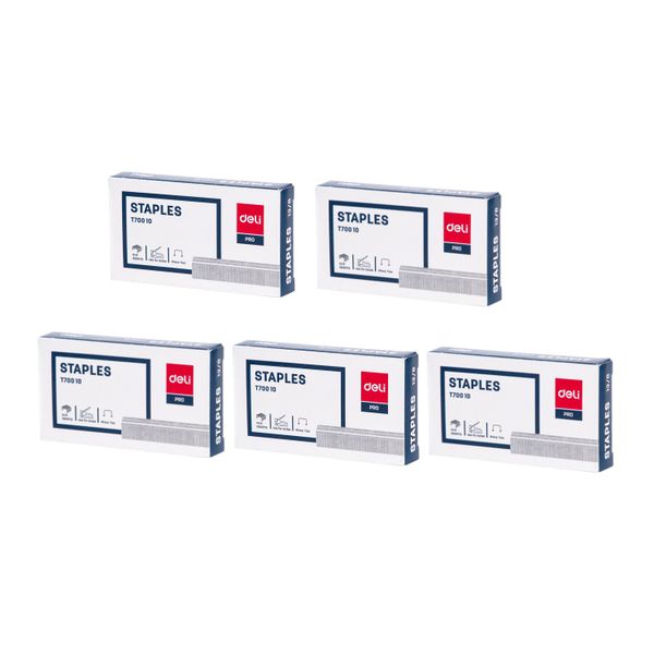 Deli Tacker Staples 13/8 - 1000Pcs per Box - 5 packs