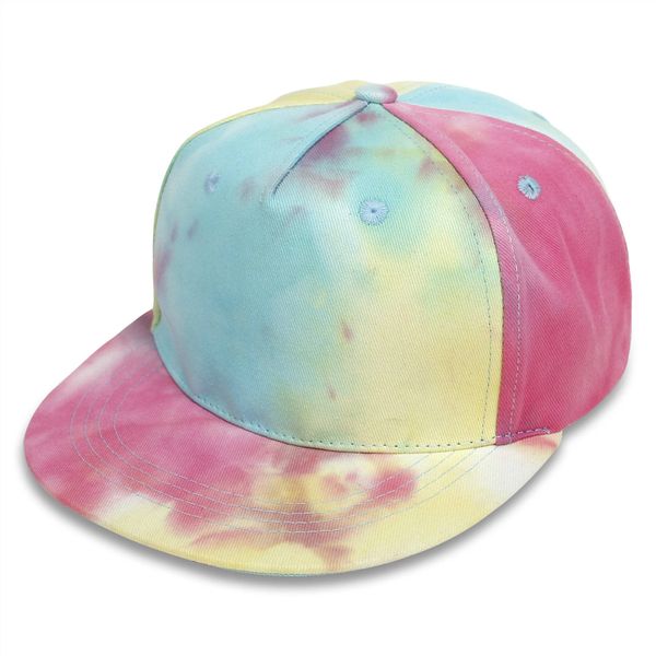 Tie Dye Kids/Toddler Cap/Hat - Pink / Blue - 48 Cm