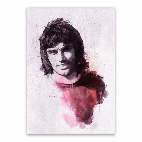 George Best Painting Poster - A1