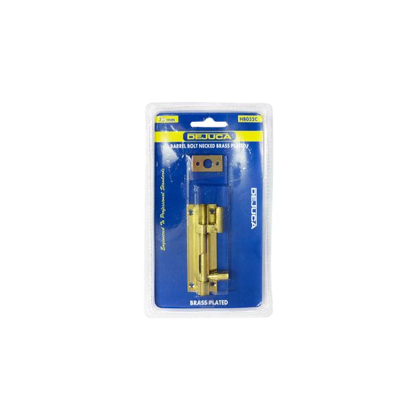 Dejuca - Barrel Bolt - Necked - Bp - 75mm - 1/Card - 3 Pack