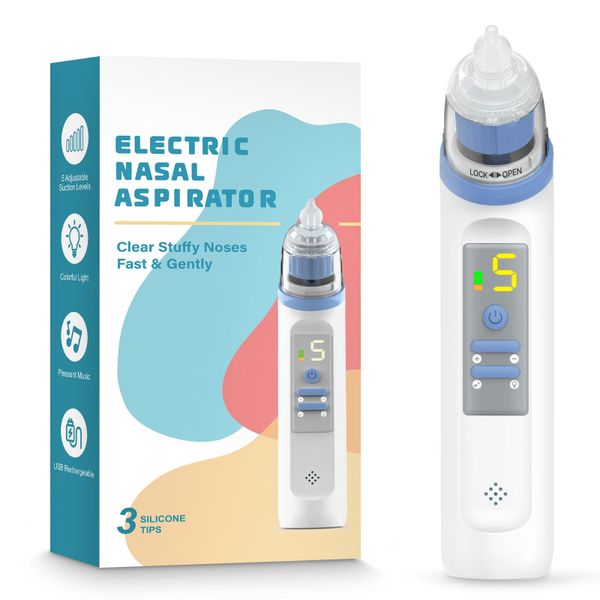 Electric Nasal Aspirator, Nose Aspirator, Rechargeable Baby Nose Sucker