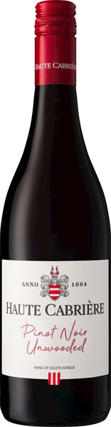 Haute Cabrière Pinot Noir Unwooded- 6 x 750ml
