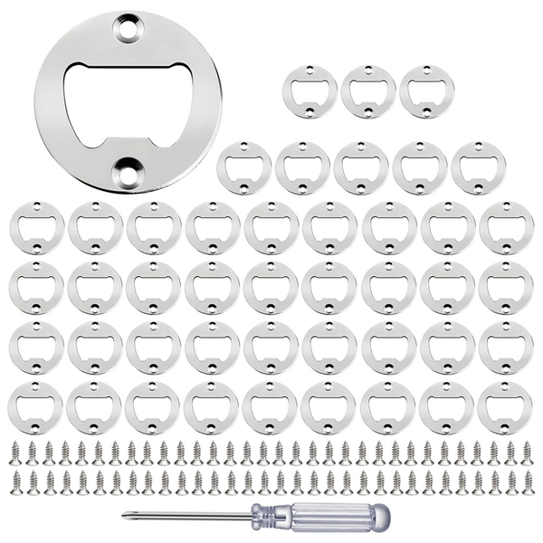Bottle Opener Insert Stainless Steel Bottle Opener Inserts Kit - 45Set