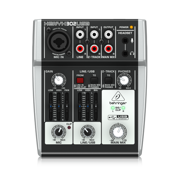 Behringer XENYX 302USB Analog Mixer