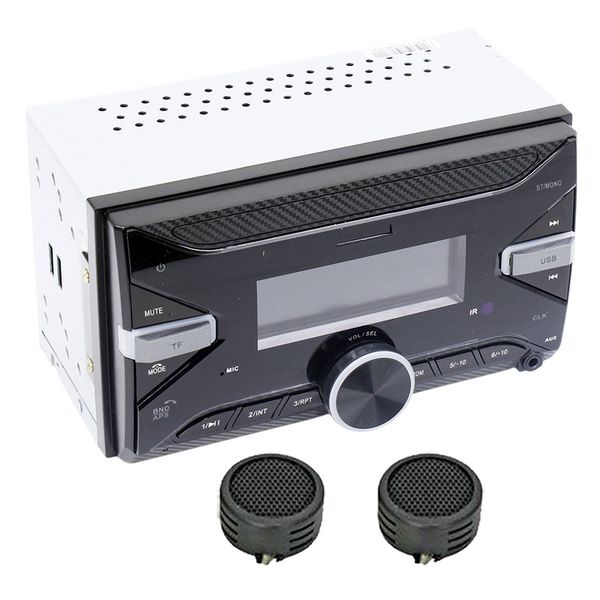 Ice Power IP-4012 Double Din MP3 Media Player &amp; Evo Tweeters
