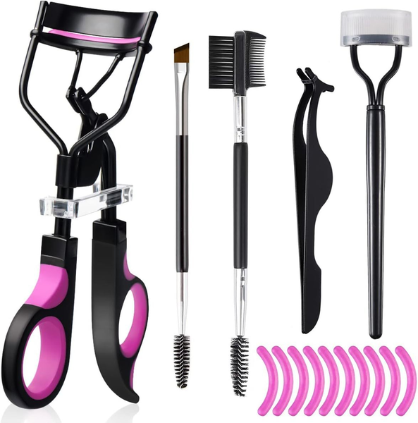 Eyelash Curler Set - Eyebrow Brush/Eyelash Comb Separator Makeup Tool